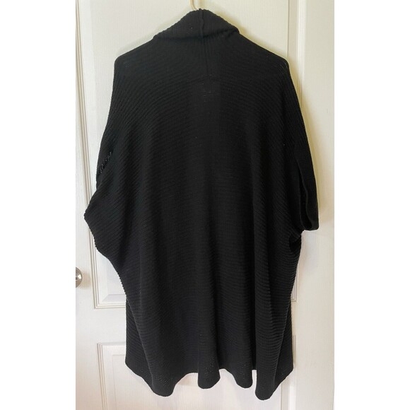 NWT CHICO’S Krislin Ribbed Knit Convertible Cardigan S/M Black - Picture 3 of 7